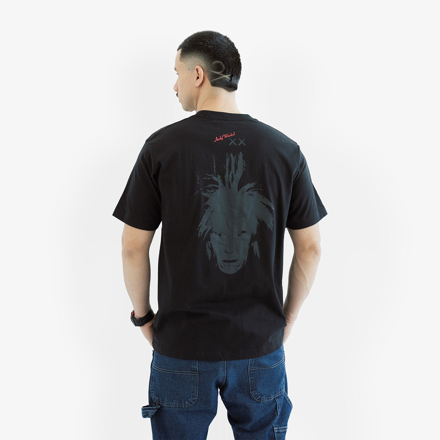 Tricou KAWS x Uniqlo Warhol "Black Graphic"