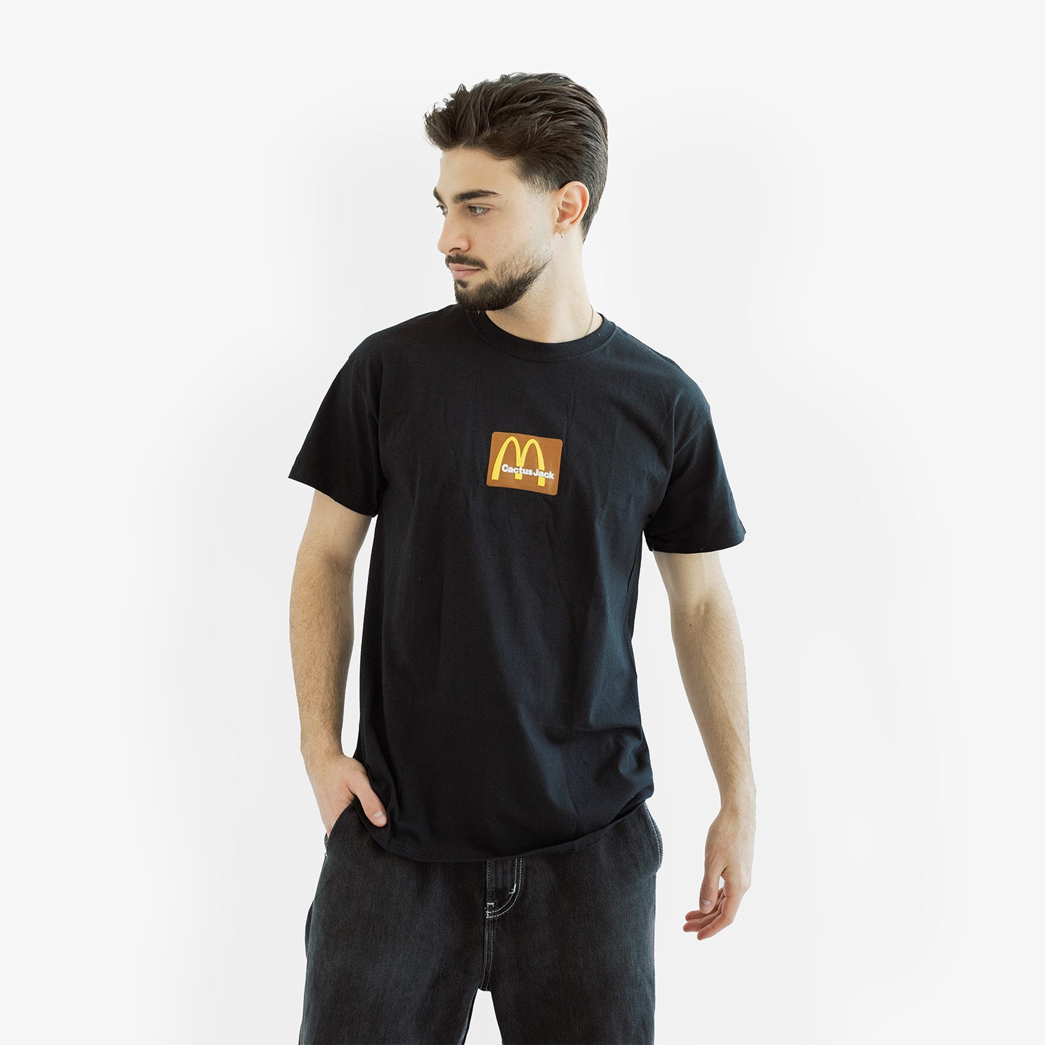 Tricou Cactus Jack x McDonalds "Black Brown"