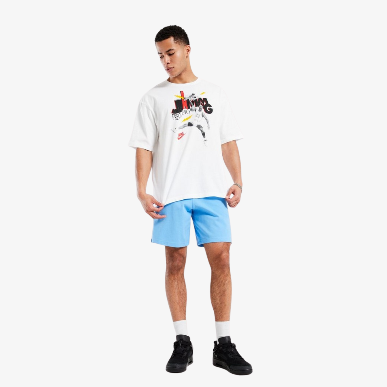 Tricou Jordan "Jamming Frequency" White