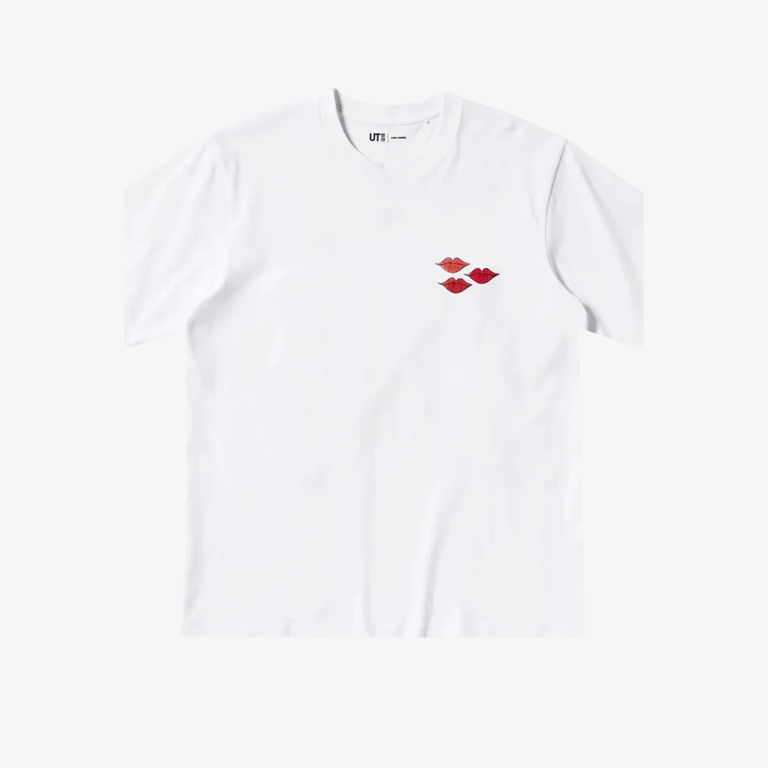 Tricou KAWS x Uniqlo Warhol "White Heart"