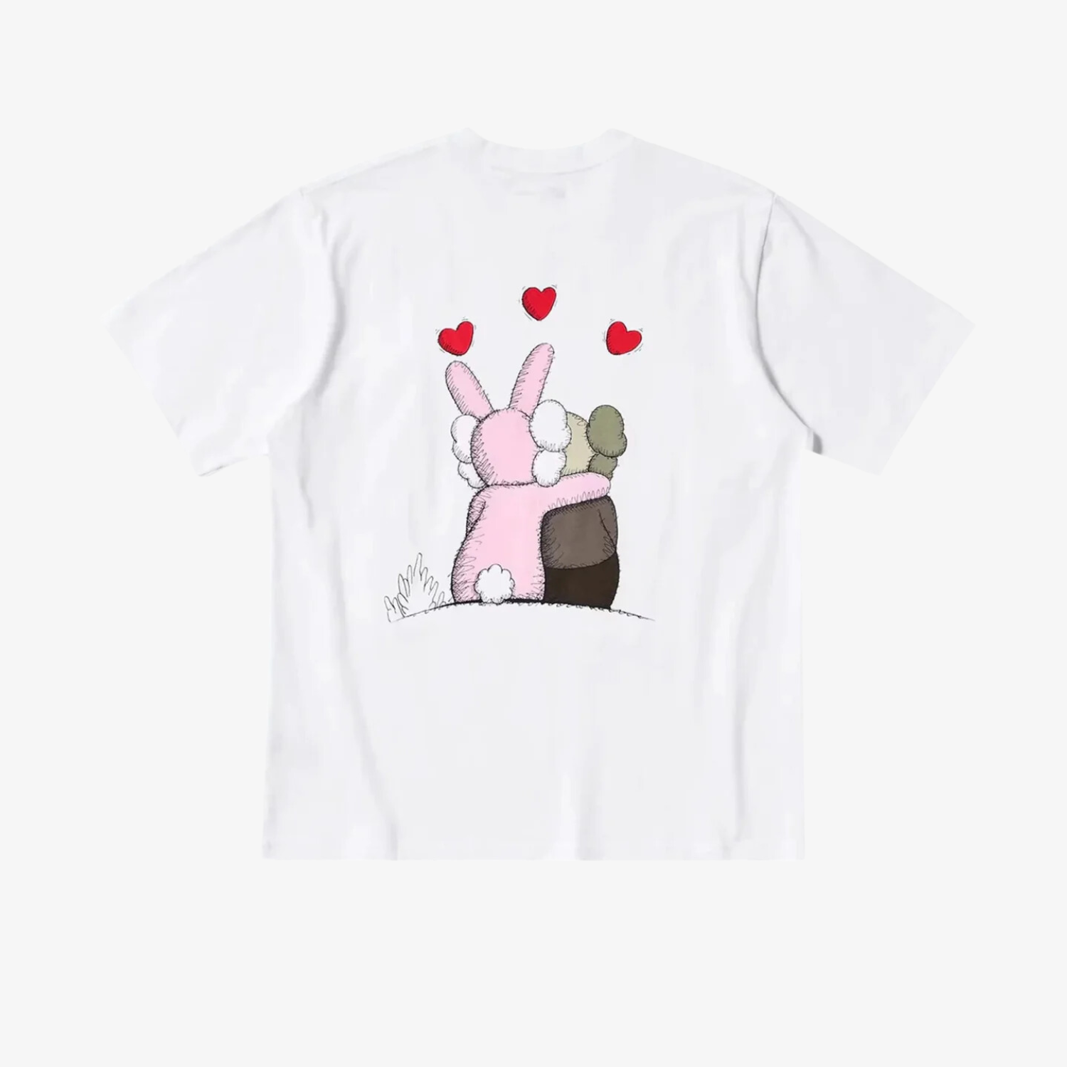 Tricou KAWS x Uniqlo Warhol "White Heart"