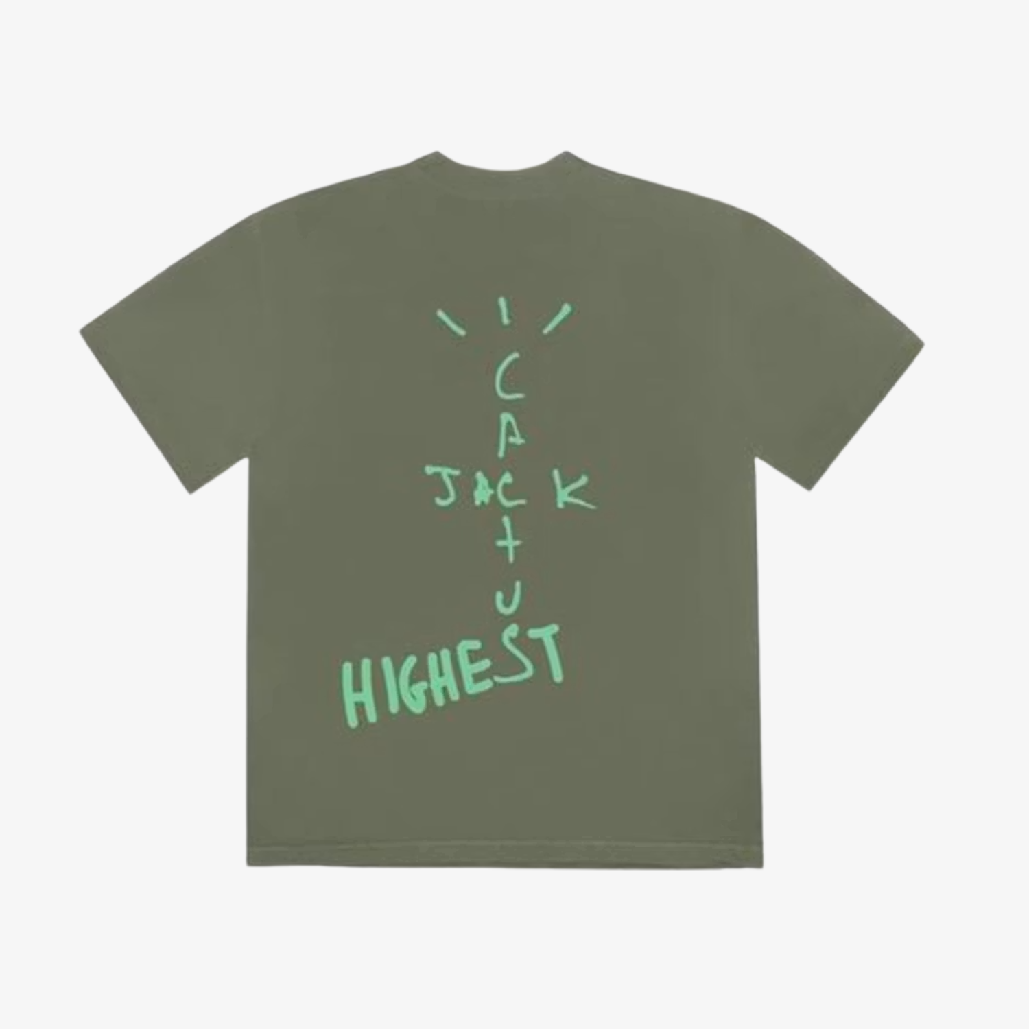 Tricou Travis Scott "Highest Jordan Olive"
