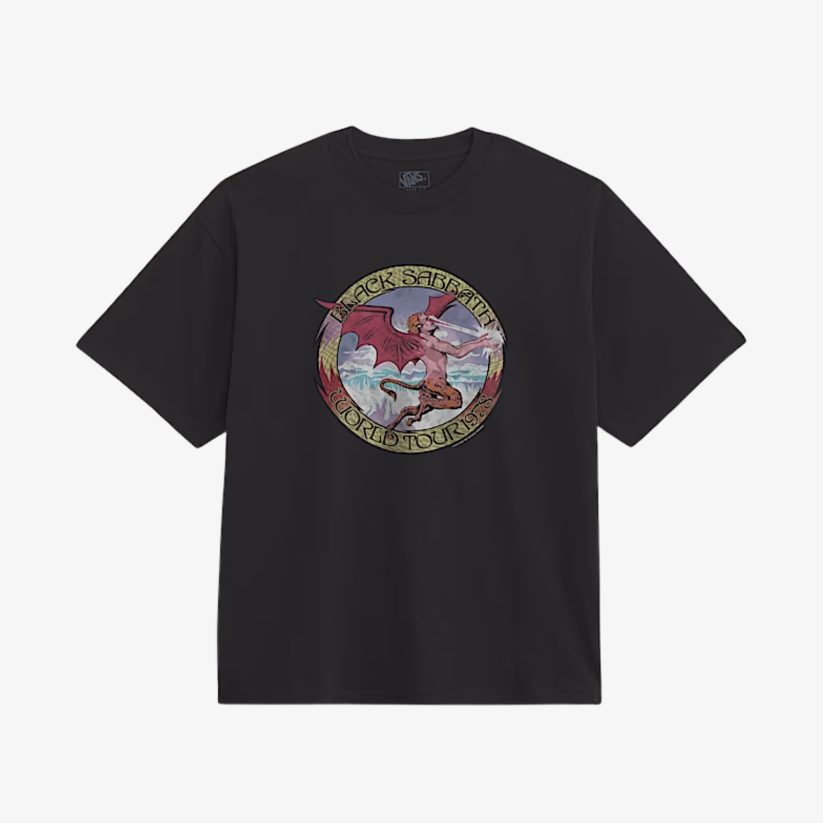 Tricou Black Sabbath x Vans "Obi Black"