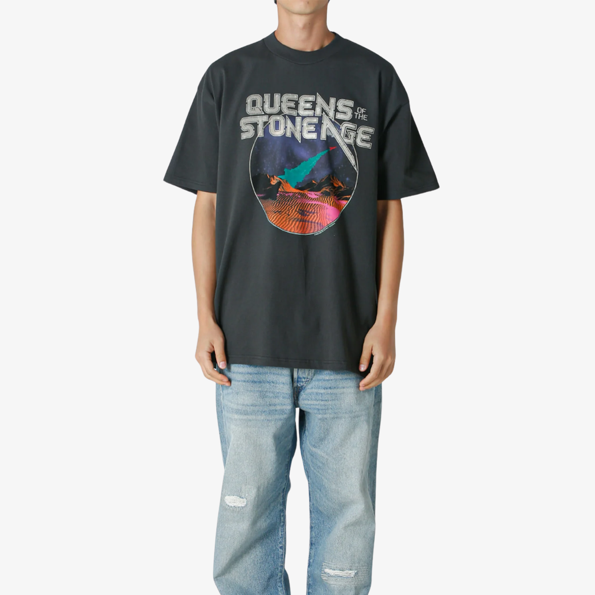 Tricou Queens of the Stone Age x Vans "Desert Sessions Faded Black"