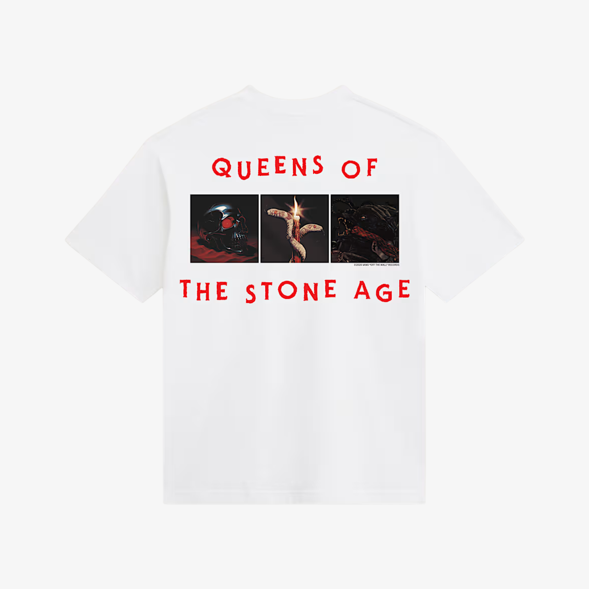 Tricou Queens of the Stone Age x Vans "White"