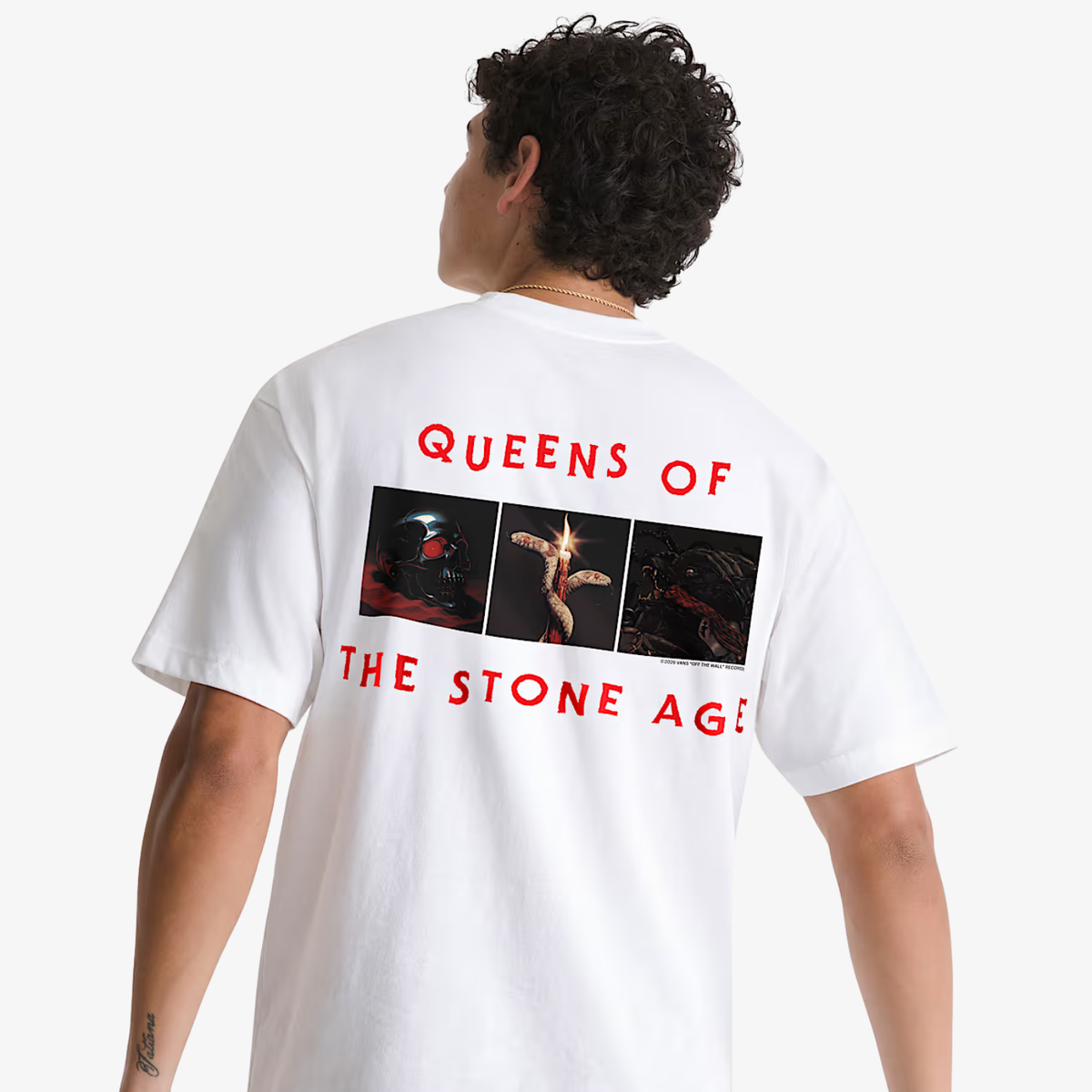 Tricou Queens of the Stone Age x Vans "White"