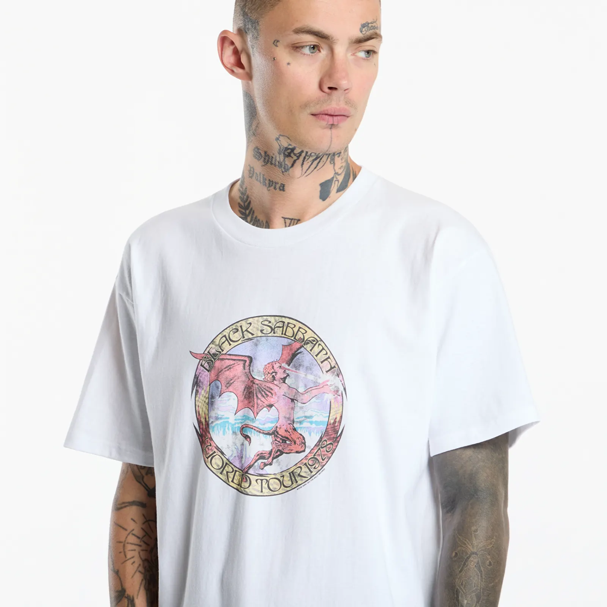 Tricou Vans "Black Sabbath Obi White"