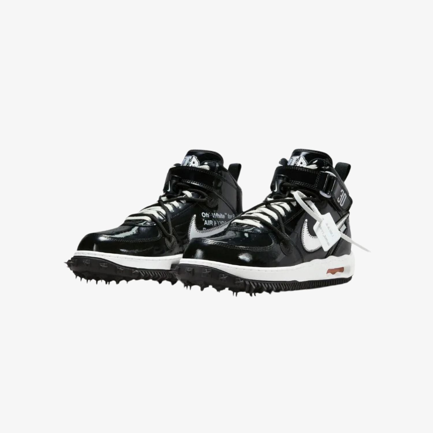 Off-White x Nike Air Force 1 Mid "Space Black"