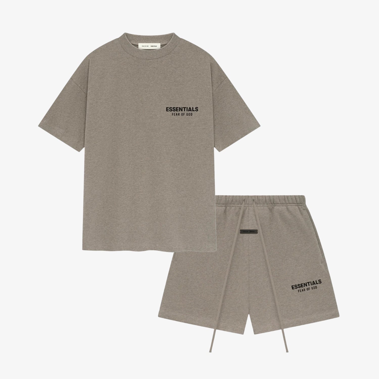 Set Tricou & Pantaloni Scurti Essentials Fear of God Essentials "Heather Grey"