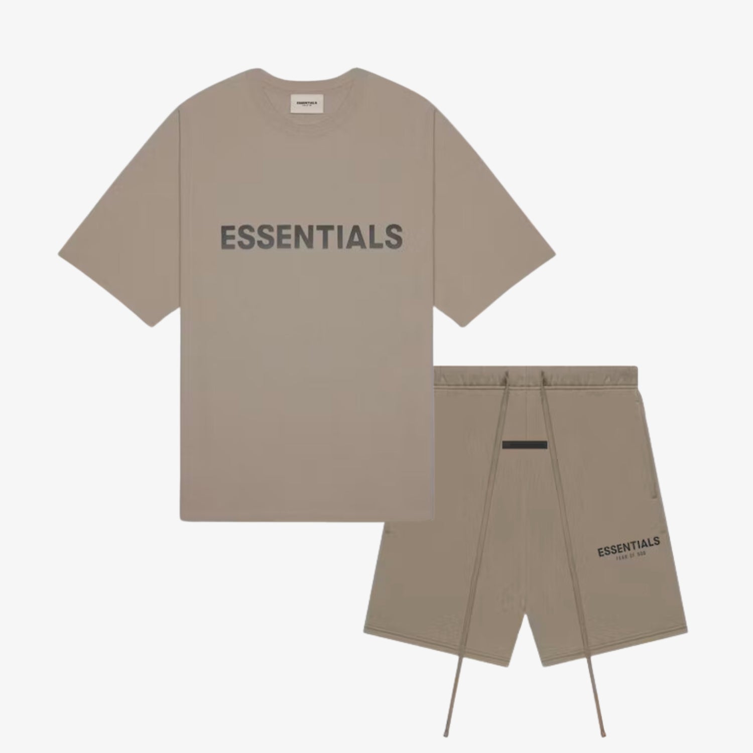 Set Tricou & Pantaloni Scurti Essentials Fear of God "Taupe"