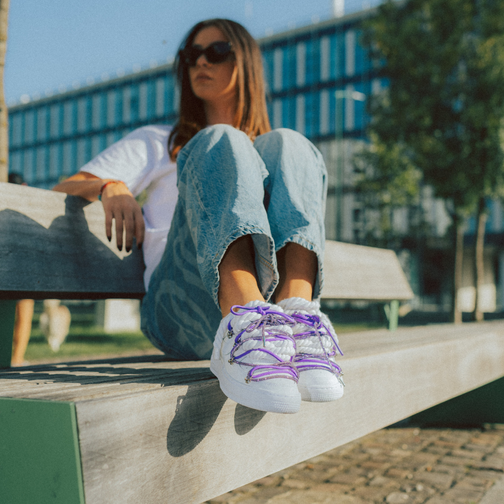 Nike Air Force 1 Low "Purple Diamond Overlace"