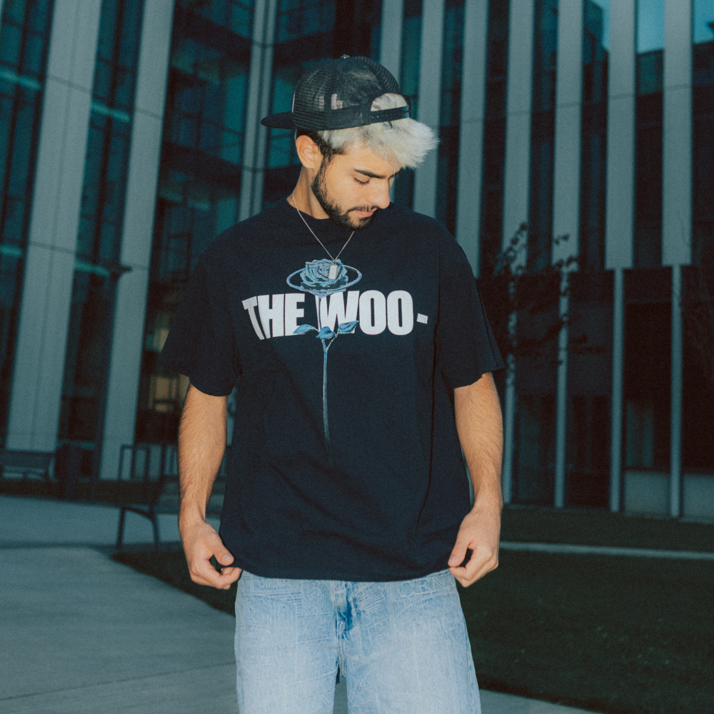 Tricou Pop Smoke x Vlone "The Woo Black"